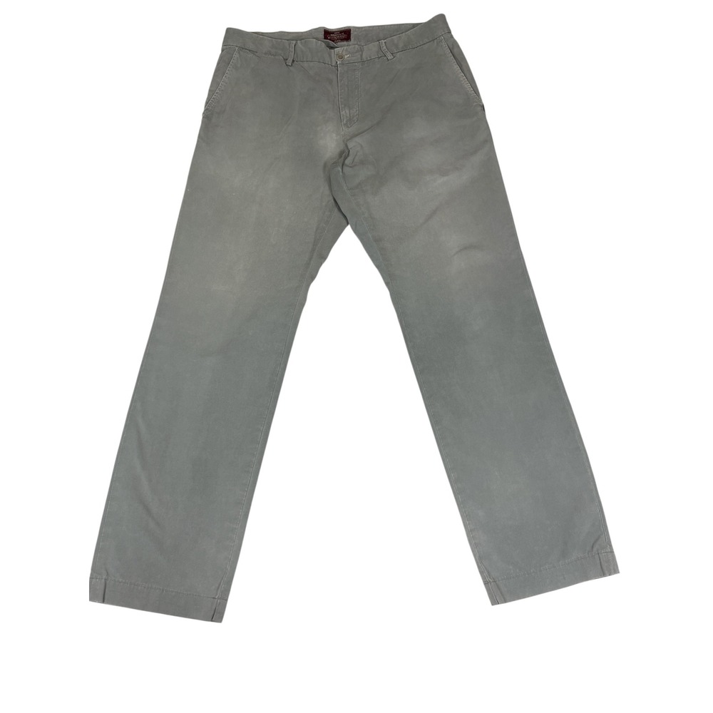 Mason's Em's of Mason's Gray Cotton‎ Chino Pants Men's 35W Straight Fit Italy